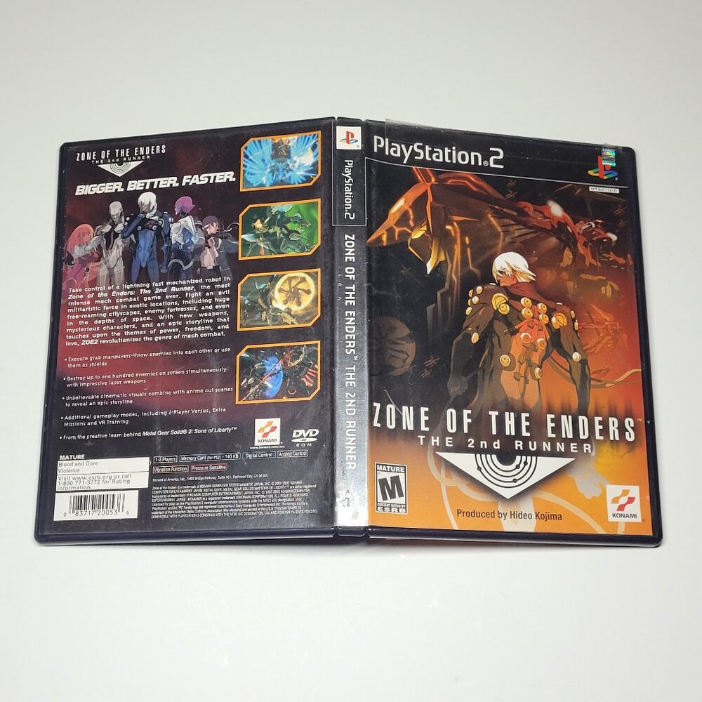 Zone Of The Enders 2nd Runner Playstation 2 PS2 Complete cib video game